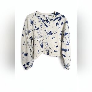 Le Lis Tie-Dye Cropped Sweatshirt Small
